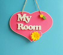 Little Princess European creative home decoration wall clothing store listed personality wooden door decoration can be customized