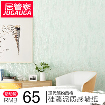 3D three-dimensional diatom mud wallpaper living room bedroom background wall modern simple plain color solid color non-woven fabric wallpaper