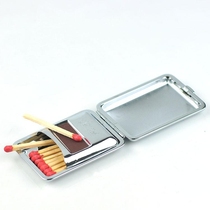 Stainless steel high-grade metal Matchbox thickened creative old-fashioned small metal box multi-purpose cool