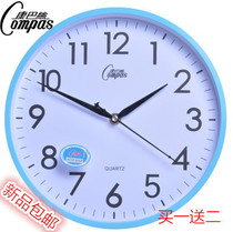 Kangba ultra-quiet wall clock simple fashion quartz clock living room bedroom creative round clock