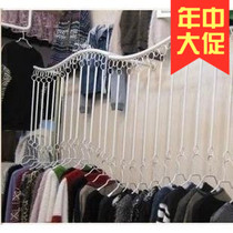  Clothing store hanger display rack wall hanging hanger hanging ring hanging clothes chain S-shaped wave clothing rack new style