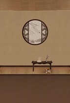 Family portrait costume background cloth Chinese style family portrait photo background meticulous painting background PZ-1309