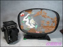 Nostalgic woodcut craft ornaments Nostalgic classic film and television props