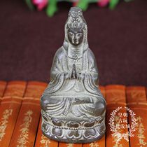 Promotional collection antiques bronze Guanyin collection Buddha statues antique crafts gifts meditation Guanyin