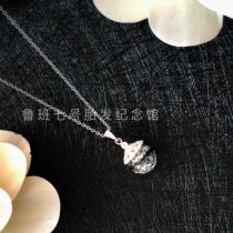 Baby hair pendant S925 sterling silver melon seed buckle necklace custom fetal hair souvenir diy pendant pendant