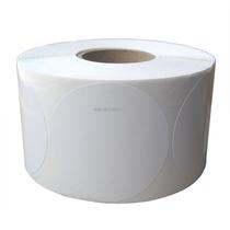 Round label bar code paper 60*60*1000 round copper plate adhesive label paper round label blank label roll sticker