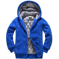CUHK childrens spring and Autumn boys sweater jacket Childrens cardigan Sportswear Boys  winter thickened padded jacket