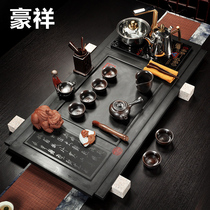 Haoxiang Kungfu Tea Set Wujin Stone Tea Plate Tea Sea Ru Kiln Ceramic Complete Tea Set Four-in-One