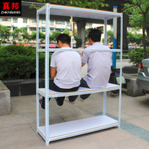 Zhenbang shelves wooden shelves kitchen balcony shelves flower racks supermarket light storage angle steel shelves custom-made