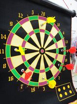 Bailey 1018A Double-sided Magnetic Dart Board Mens Gang Darts Free 6 Darts