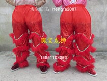Dragon Lion Factory specializes in producing dragon - dance lights and lion - dance society props: pure Australian wool South Lion Buddha dressed red pants