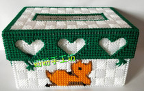 Solid Embroidered Living Room Bedroom Cartoon Cartoon Cartoon Small Cramers Gigi Deer Tissue Box Finished Product Pre-sale