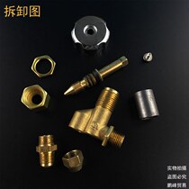 All copper fire valve pot stove gas valve gas fire valve stove fire switch stove front valve accessories
