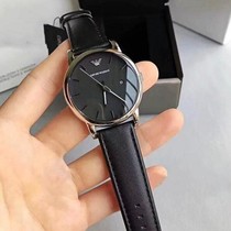 ARMANI Armani watch AR1692 fashion leather simple quartz mens watch AR1732 Darth Vader