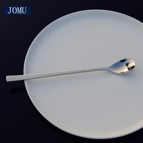 Delicate mirror stainless steel spoon coffee spoon stir long spoon ice cream long handle spoon Korea