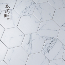 Nordic style jazz white hexagonal tiles 175*200 antique tiles floor tiles kitchen bathroom non-slip tiles