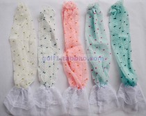 Sunscreen sleeve golf cuff driving riding outdoor skincare anti-ultraviolet snow spinning lace sleeves 5 colors