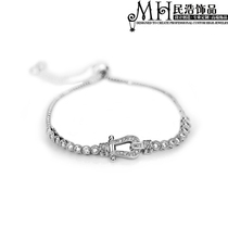 Min Hao jewelry Zircon bracelet Crystal rhinestone full diamond Korean version diamond bracelet fashion new birthday gift