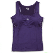 Summer sports running underwear Quick-drying stretch belt chest pad back yoga suit Fitness suit womens sleeveless I-shaped top