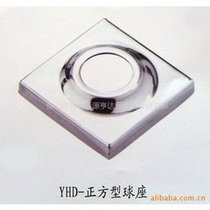 Stainless steel square tube ball seat stainless steel inner circle outer square decorative cover stainless steel square tube fittings