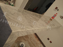 Chinese white marble table top stone tea table side marble bar table side natural stone table bar table top