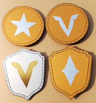 Childrens toy shield contradiction story textbook drama Shield wooden spear shield performance props shield sword sword