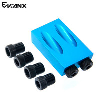 EVANX oblique hole positioner hole opener Aluminum alloy woodworking punch 15 degree angle M6-10