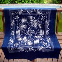 Batik square tablecloth Anshun batik hanging cloth home decoration Guizhou batik single-layer wall painting