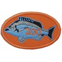 Fish 200 embroidered placid with embroidered label pitul fishing hobby outdoor set and outdoor set making custom to figure it out