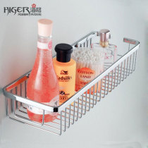  304 stainless steel toilet basket Bathroom square wall-mounted basket Bathroom wall put shower gel rack storage rack