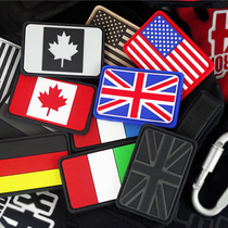 Personalized velcro backpack stickers armband badge flag stickers United States Germany France United Kingdom Canada Italy flag