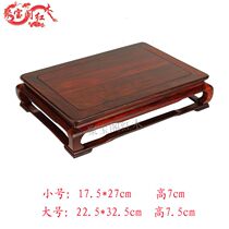 Promotional jade vase Buddha statue flowerpot mahogany base sour branch solid wood carving craft jewelry ornaments