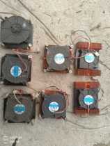 Unassembled copper heat sink turbo fan