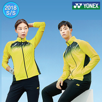 2018 Spring and Summer new yy badminton uniform couple long sleeve quick-dry coat uniform breathable slim Korea
