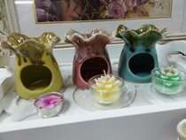 Ceramic aromatherapy oven essential oil stove deodorizing incense burner essential oil candle aromatherapy supplies aroma smoker