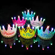 Lighting Party Hat Adult Kids Birthday Crown Cap Happy Birth