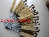 Industrial brush pig hair brush tube brush washing bottle brush small pig bristle brush oil brush cleaning brush round brush