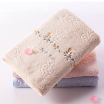 Gold towel face towel cotton rose plain embroidery soft water absorption full 88 yuan value