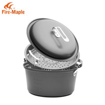 Huofeng outdoor hanging steamer steamer Multi-person camping cookware Pot Camping self-driving travel equipment Outdoor supplies