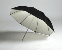 Factory direct photographic equipment single-layer 33-inch outer black white black white rubber umbrella photo studio umbrella umbrella reflective umbrella impervious