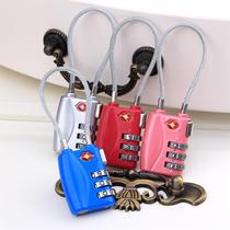 TSA password lock Trolley luggage abroad suitcase anti-theft lock Check-in customs clearance lock Luggage customs padlock 