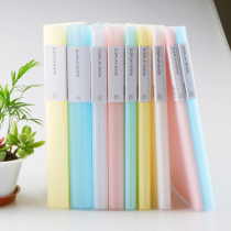 Folder multi-page transparent insert page a4 folder Data Book 60 pages 100 pages multi-layer students use test paper clip collection invoice bill loose sheet test paper bag spectrum clip office supplies