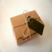 Paper business card box essence oil soap handmade soap box soap box handmade soap box (with rope and tag)