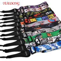 YUEDONG electric guitar electric bass strap polyester printing personality folk guitar strap wooden guitar strap