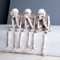 Sheep skull jewelry cow skull resin decoration home retro wall hanging wall decoration simulation skeleton pendant crafts