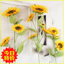 Simulation Sunflower Sun Flowers Fake Flowers Silk Flowers Dried Flower Living-room Bedroom Floor Placement Flowers Interior Decoration Flowers