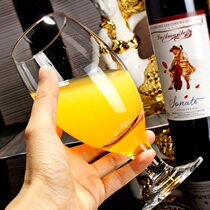 Spring new products listed home restaurant lead-free transparent simple creative juice beer glass high foot trend