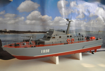 Simulation of the new 14-year-old Chinese ship model kit Sanjiang remote control inland river electric patrol boat model
