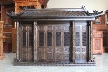 New roof dragon column Buddha cabinet with door Beijing Palace Shrine for Taiwan household shrine design Buddha hall custom