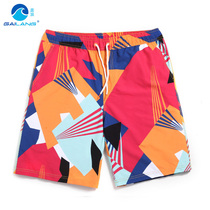 Gailang men and women couple beach pants quick-drying large size loose casual shorts printed floral pants five-point pants